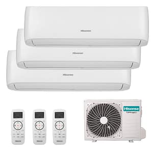 MultiSplit 3X1 Hisense 3AMW62U4RJC: CF25YR4B (x3) R32 + Instalación