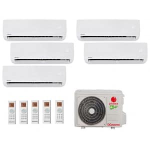 Multisplit 5×1 Johnson J4FM110V2: Montblanc35 + Montblanc25 (x4) R32 + Instalación