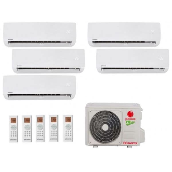 Multisplit 5×1 Johnson J4FM110V2: Montblanc35 + Montblanc25 (x4) R32 + Instalación